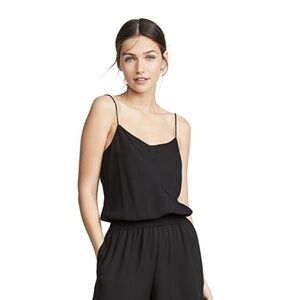 Theory black ribbed jumpsuit